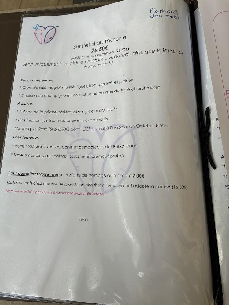 L'amour des mets - Menu Image 4